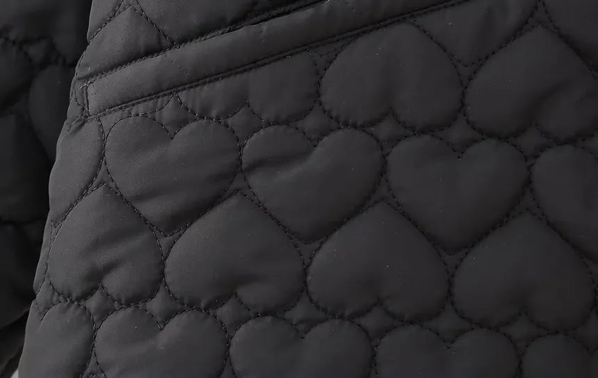 Padded Vests with Heart Pattern