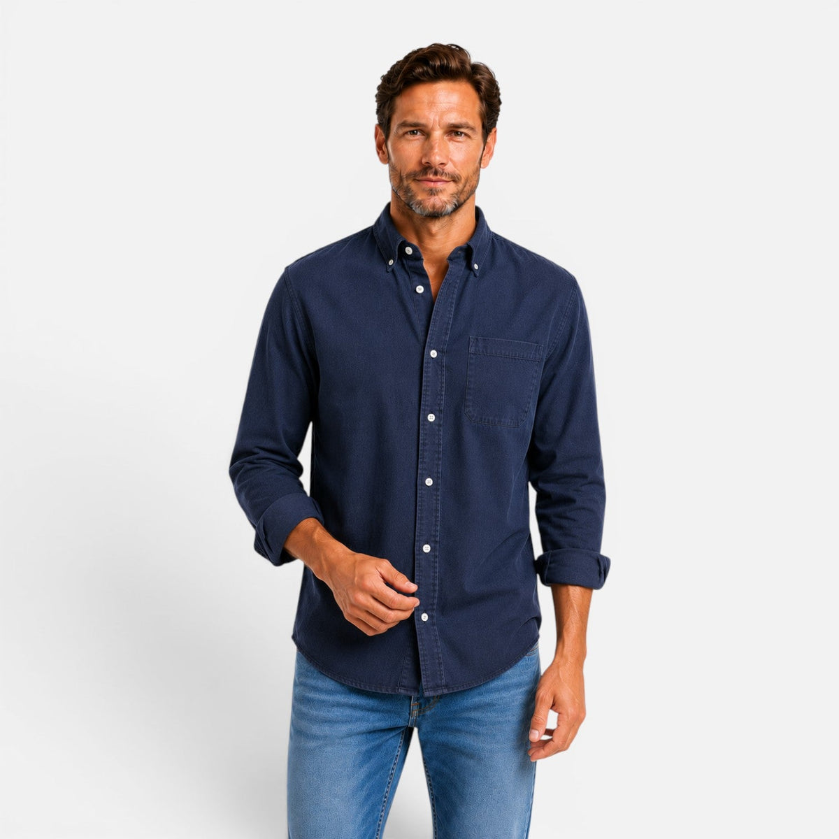 Men’s Classic Button-Up Casual Shirt