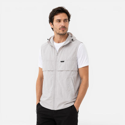 Men's Lightweight Hooded Utility Vest