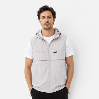 Men's Lightweight Hooded Utility Vest