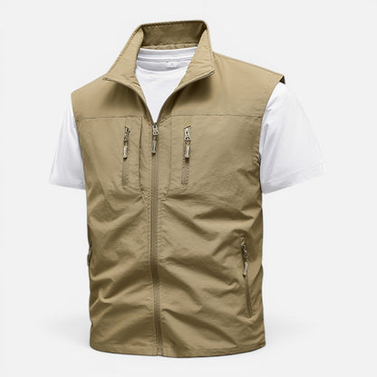 Men's Lightweight Multi-Pocket Utility Gilet