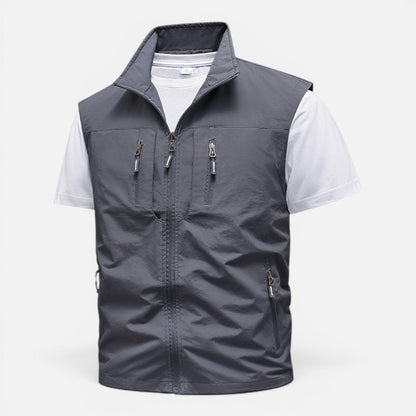 Men's Lightweight Multi-Pocket Utility Gilet