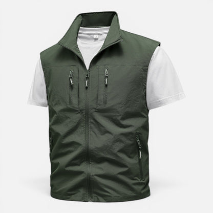 Men's Lightweight Multi-Pocket Utility Gilet