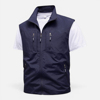 Men's Lightweight Multi-Pocket Utility Gilet