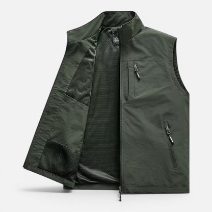 Men's Lightweight Multi-Pocket Utility Gilet