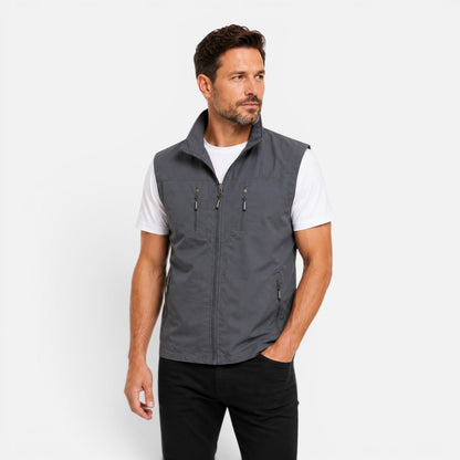 Men's Lightweight Multi-Pocket Utility Gilet