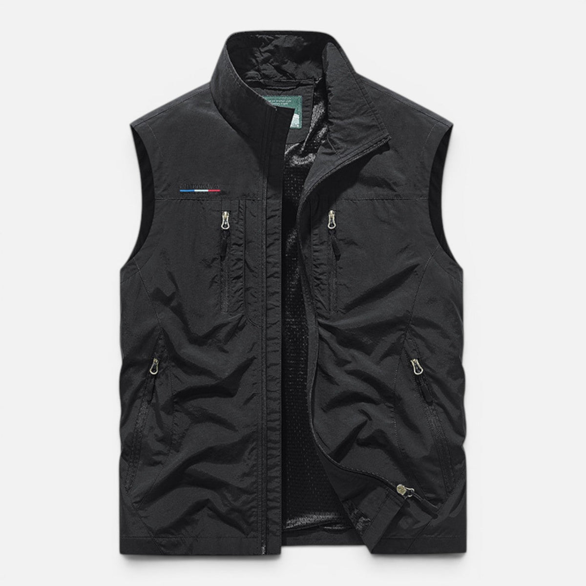 Men’s Lightweight Outdoor Utility Vest with Zip Pockets