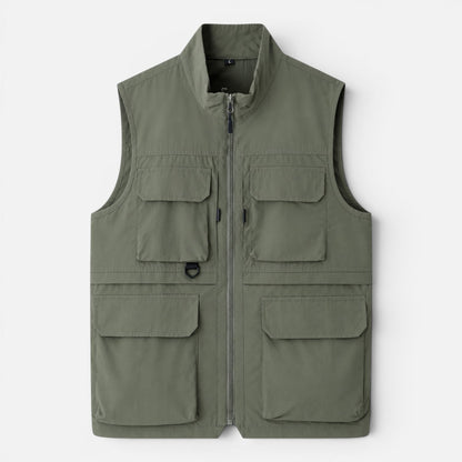 Men's Multi-Pocket Utility Gilet Vest
