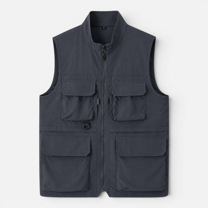 Men's Multi-Pocket Utility Gilet Vest
