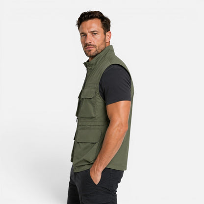 Men's Multi-Pocket Utility Gilet Vest