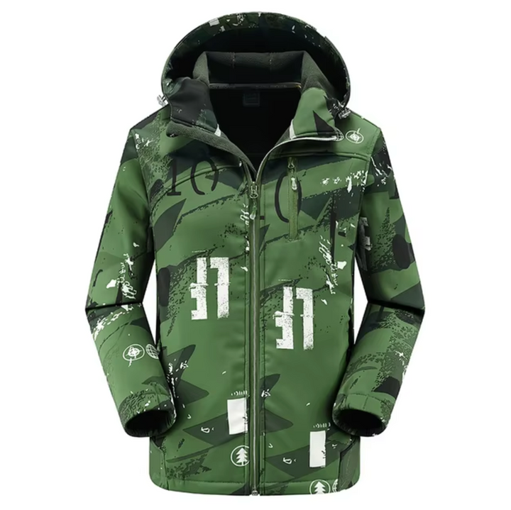 Multifunctional Waterproof Softshell Winter Jacket with Hood