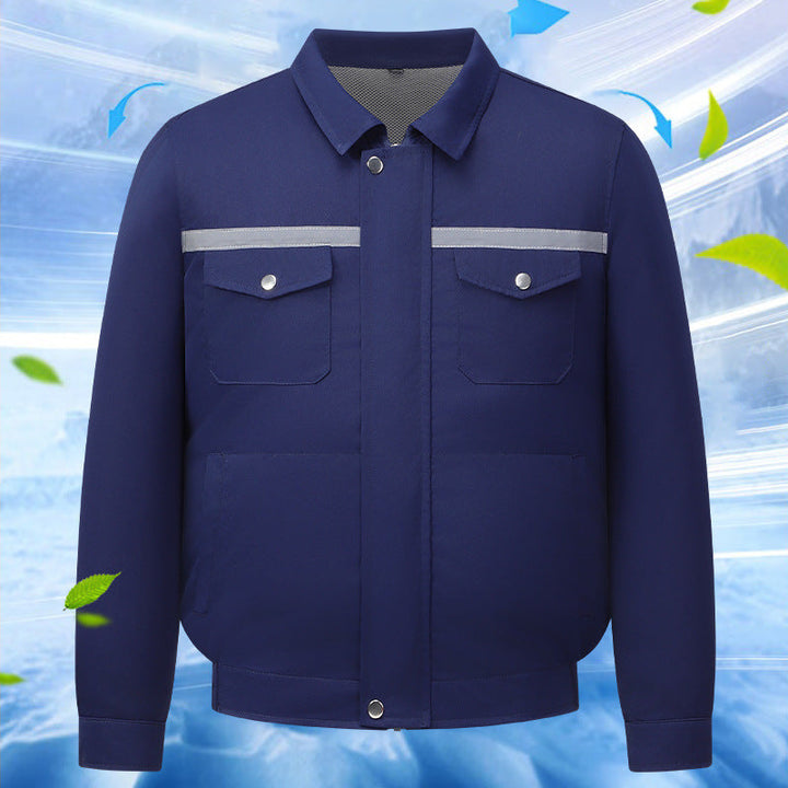 Unisex Cooling Work Jacket with Integrated Ventilation System