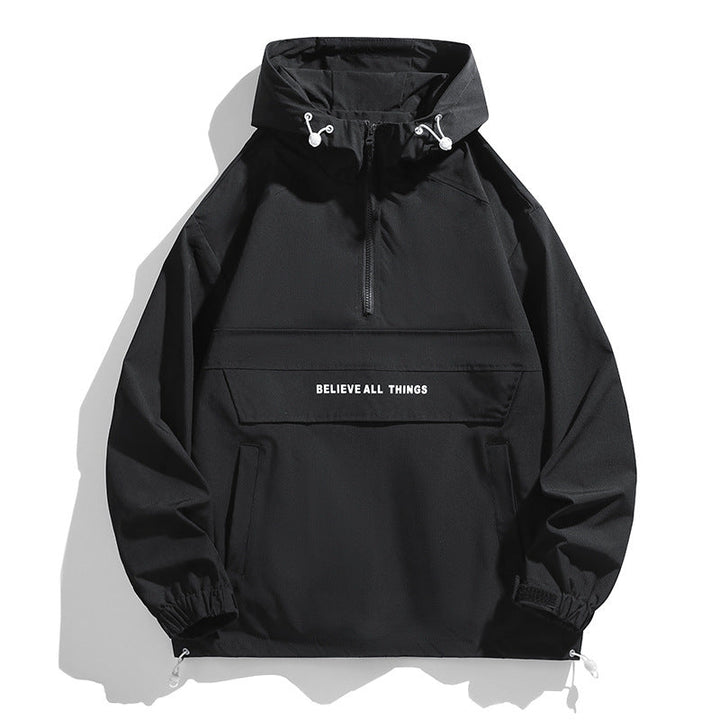 Men's Stylish Outdoor Jacket with High Collar