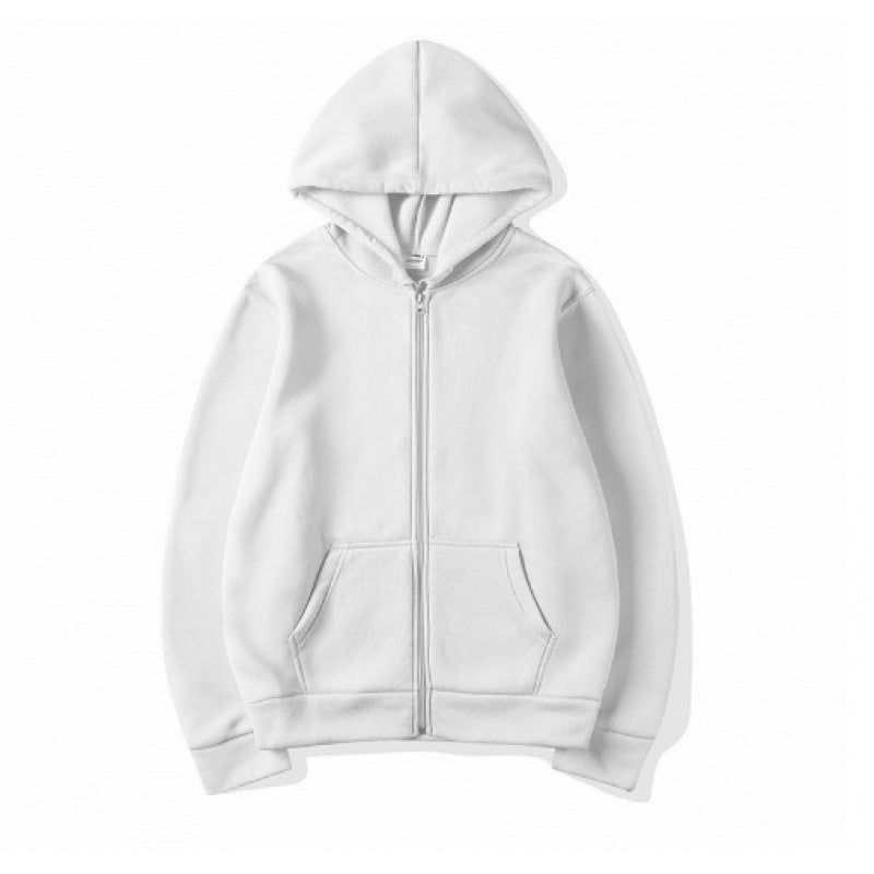 Women's Sporty Hoodie with Full Zip and Pocket