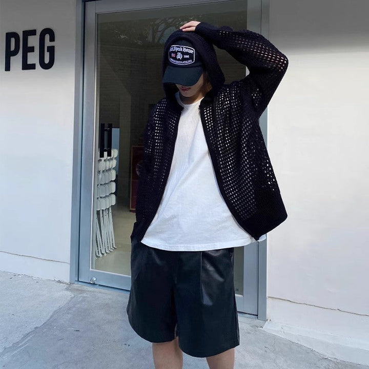 Men's Breathable Hoodie Cardigan