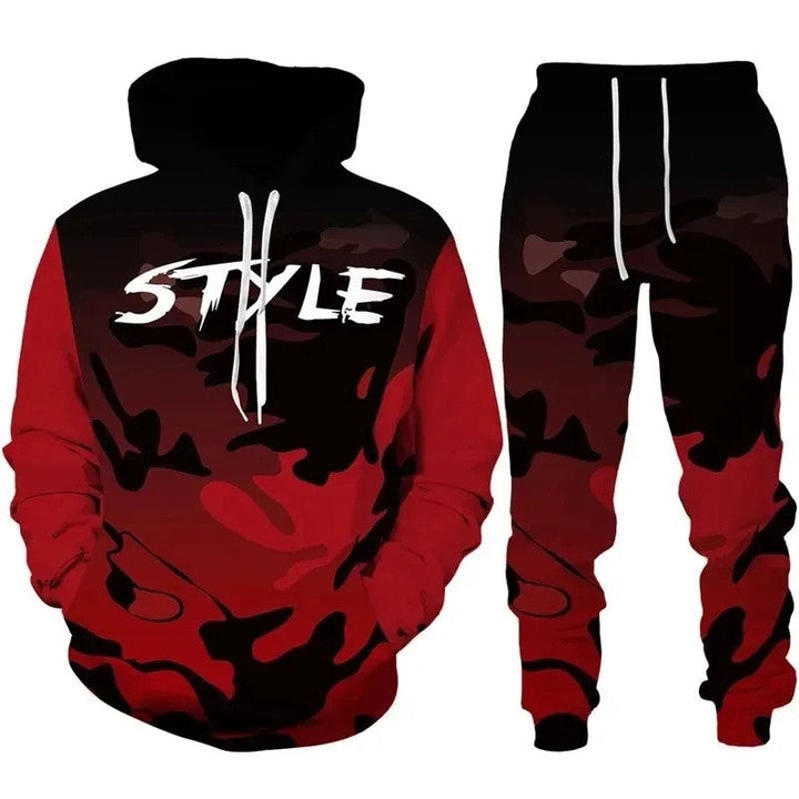 Men's Stylish Hoodie Sweatshirt and Jogging Pants Set