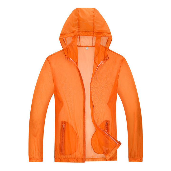 Men's Ultralight Rain Jacket with Adjustable Hood Area and Reflective Elements