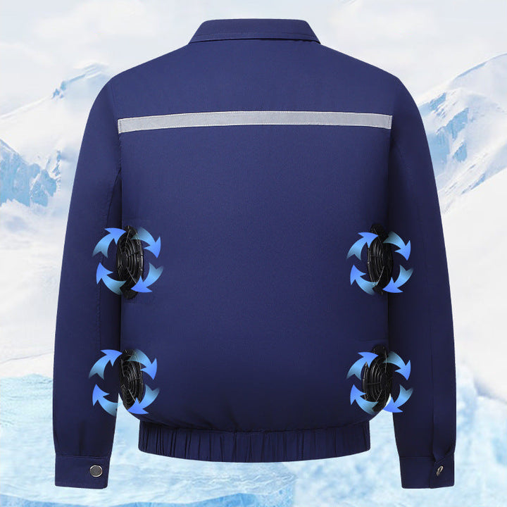 Unisex Cooling Work Jacket with Integrated Ventilation System
