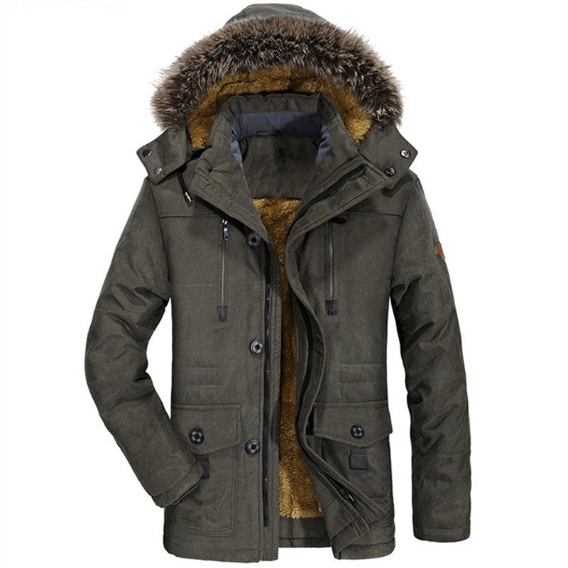 Men's Winter Parka with Fleece Lining