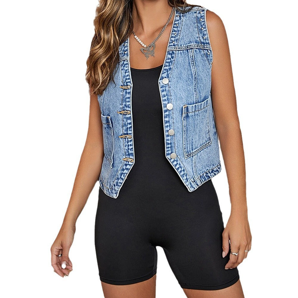 Women's Jeans Vest