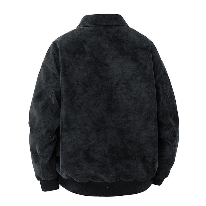 Men's Elegant Suede Jacket with Structured Cut