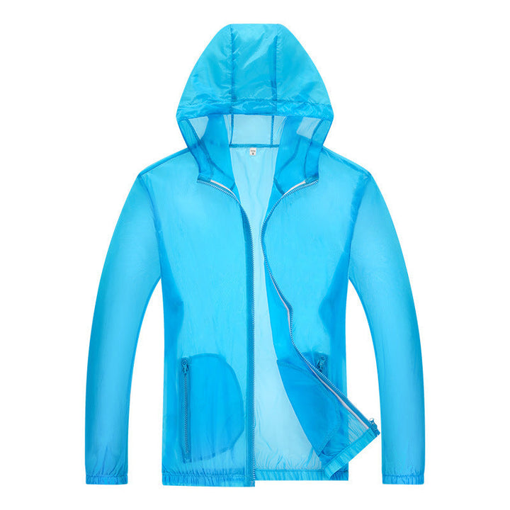 Men's Ultralight Rain Jacket with Adjustable Hood Area and Reflective Elements