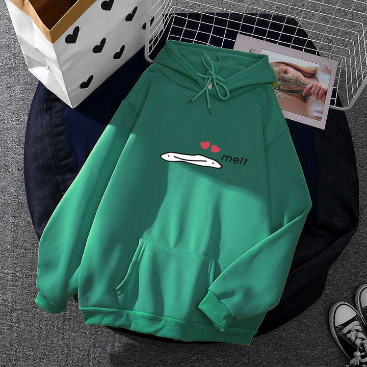 Women's Hoodie with Minimalist Graphic, Loose Oversized Fit and Kangaroo Pocket
