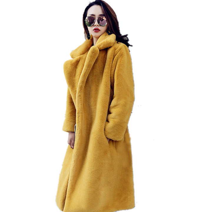 Women's Long-Haired Coat in Luxurious Teddy Style