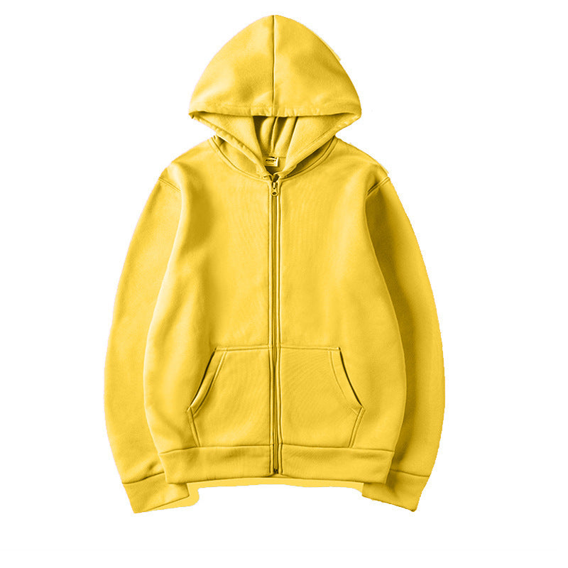 Women's Sporty Hoodie with Full Zip and Pocket