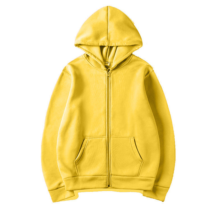 Women's Sporty Hoodie with Full Zip and Pocket