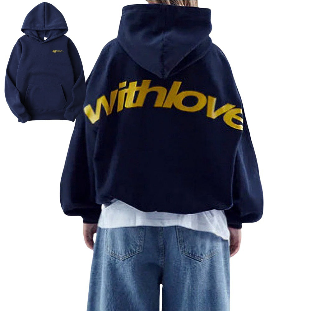 Unisex Oversized Hoodie with Large Back Print, Kangaroo Pocket and Ribbed Cuffs