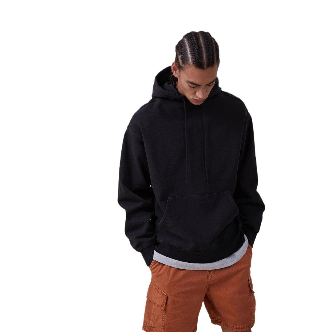 Women's Oversized Hoodie Dress with Kangaroo Pocket, Extended Silhouette and Soft French Terry