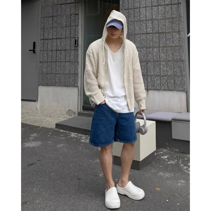 Men's Breathable Hoodie Cardigan