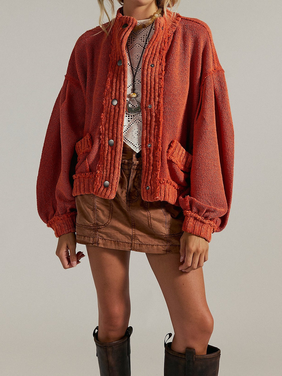 Women's Fashion Cardigan with Button Details