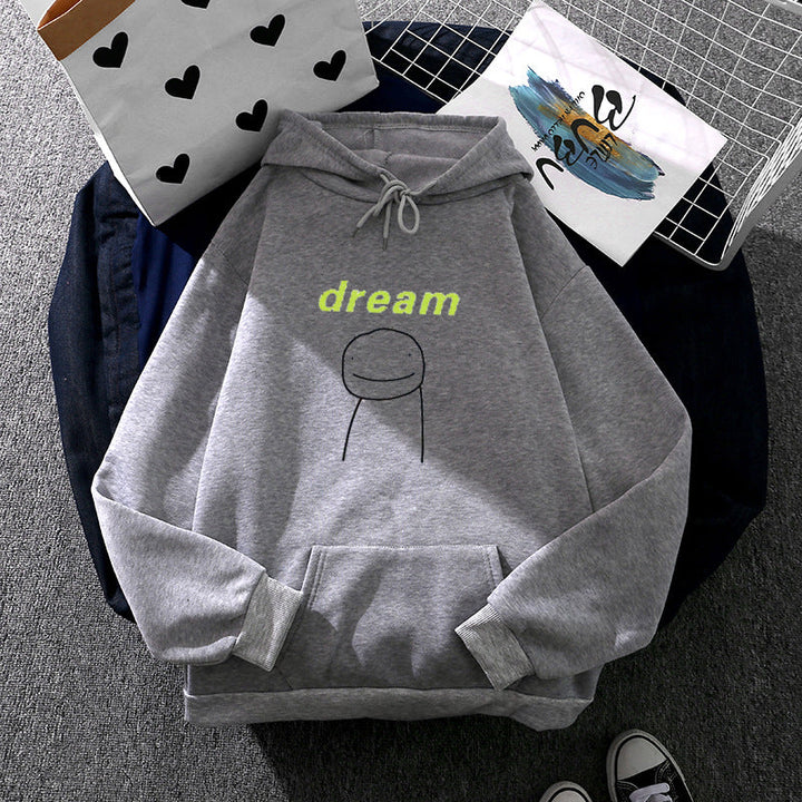 Unisex Oversized Hoodie with Minimalist Front Print and Kangaroo Pocket