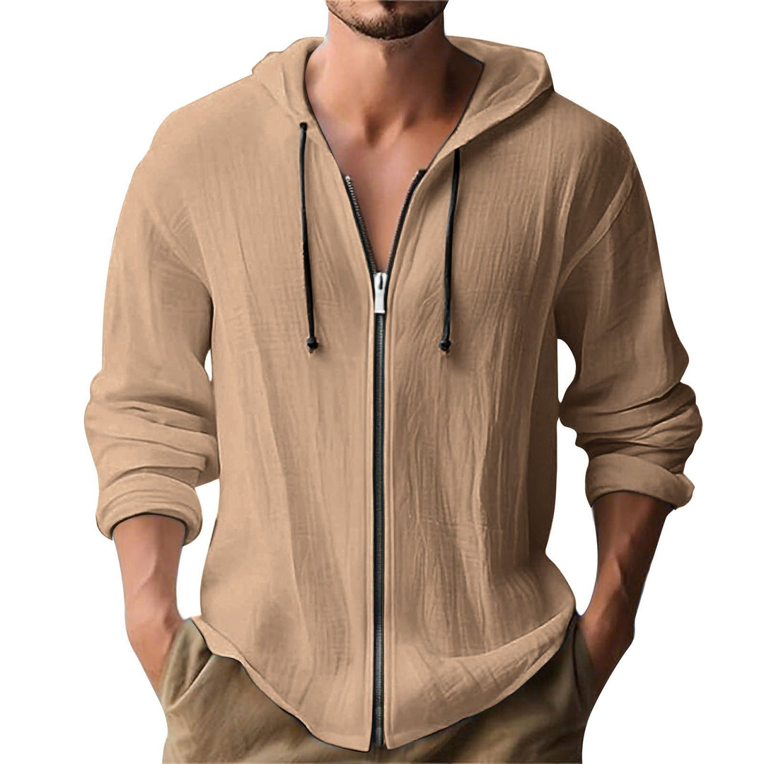 Men's Casual Hoodie Jacket with Zipper