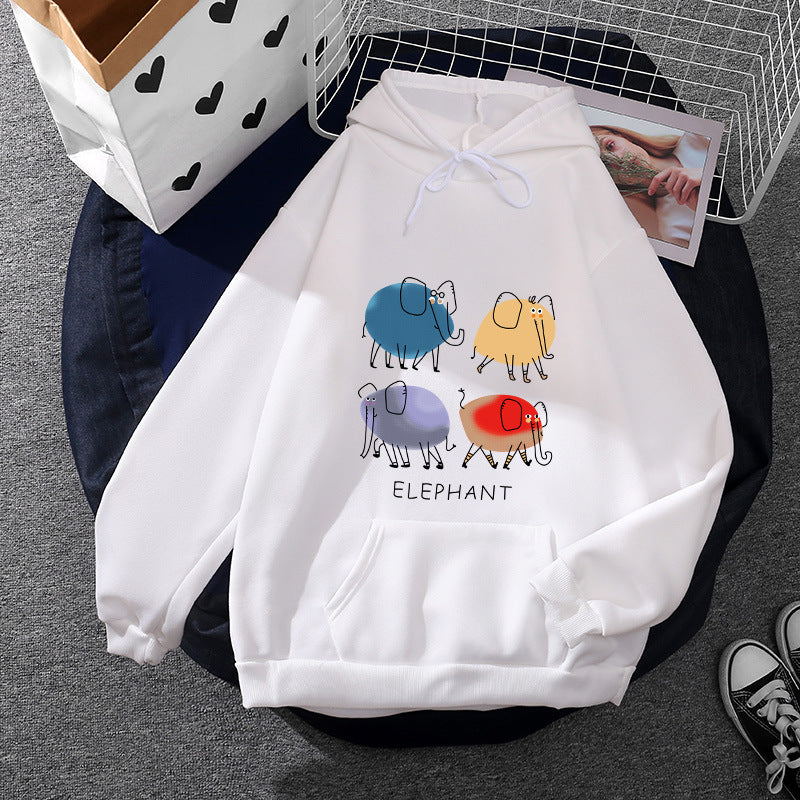 Women's Hoodie with Minimalist Graphic, Loose Oversized Fit and Kangaroo Pocket