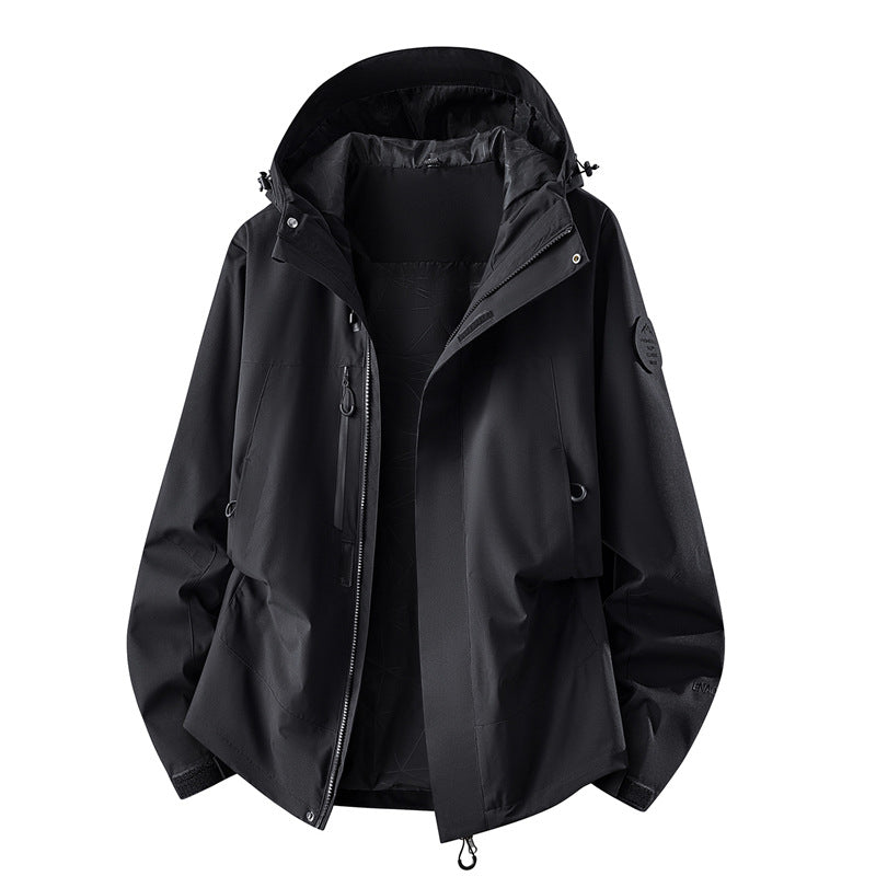 Women's Technical Three-layer Softshell Rain Jacket with Taped Seams and Multifunctional Pockets