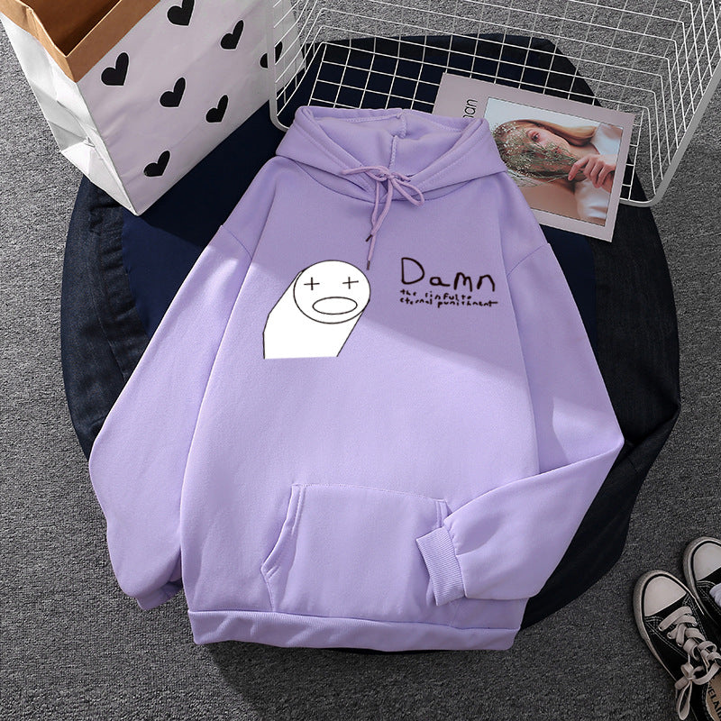 Women's Hoodie with Minimalist Graphic, Loose Oversized Fit and Kangaroo Pocket