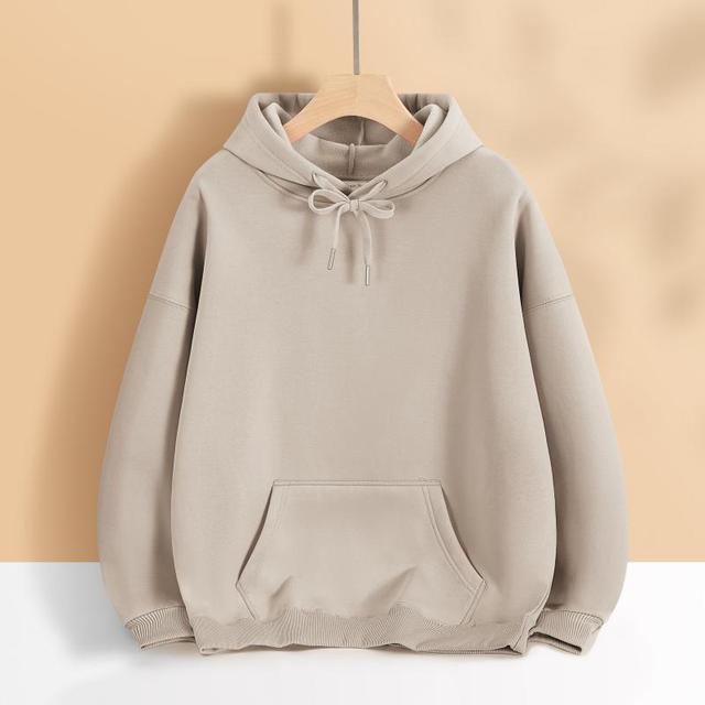 Women's Oversized Hoodie Dress with Kangaroo Pocket, Extended Silhouette and Soft French Terry