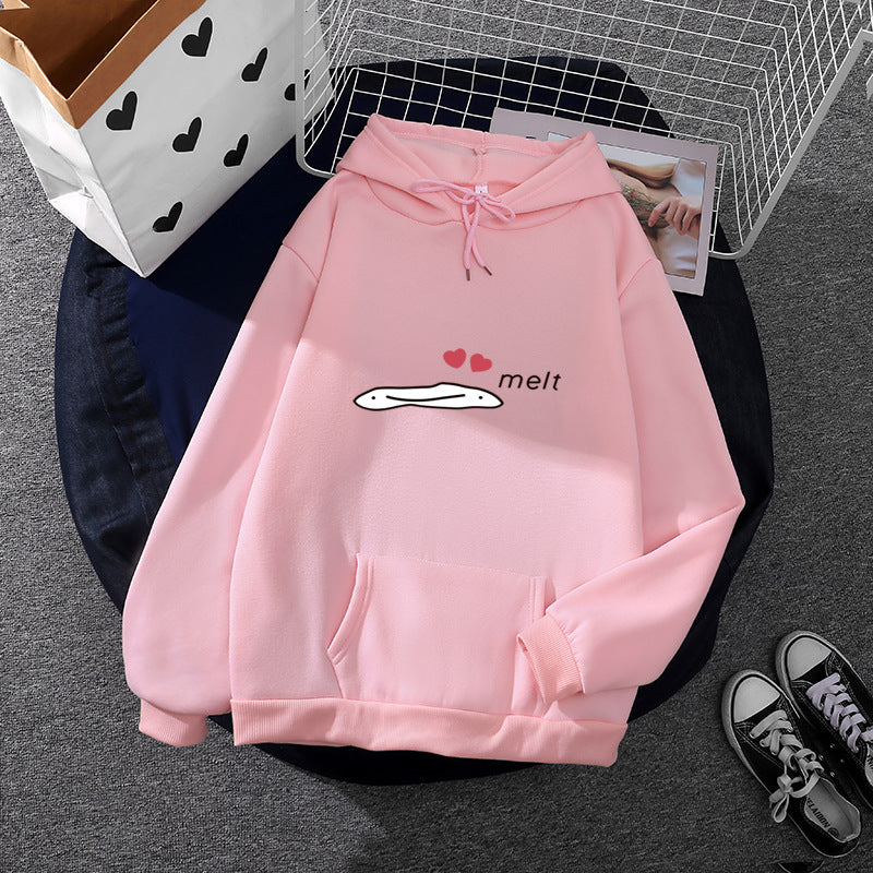 Women's Hoodie with Minimalist Graphic, Loose Oversized Fit and Kangaroo Pocket