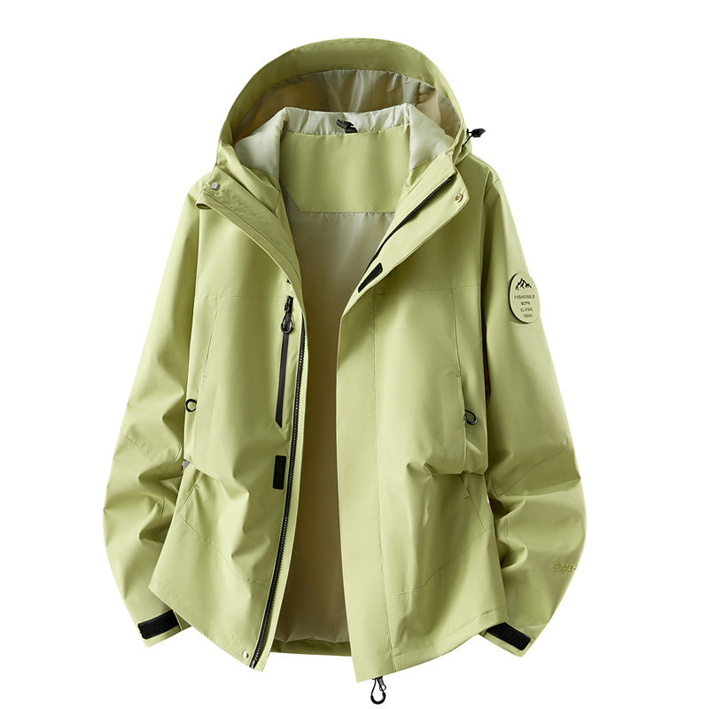 Women's Technical Three-layer Softshell Rain Jacket with Taped Seams and Multifunctional Pockets