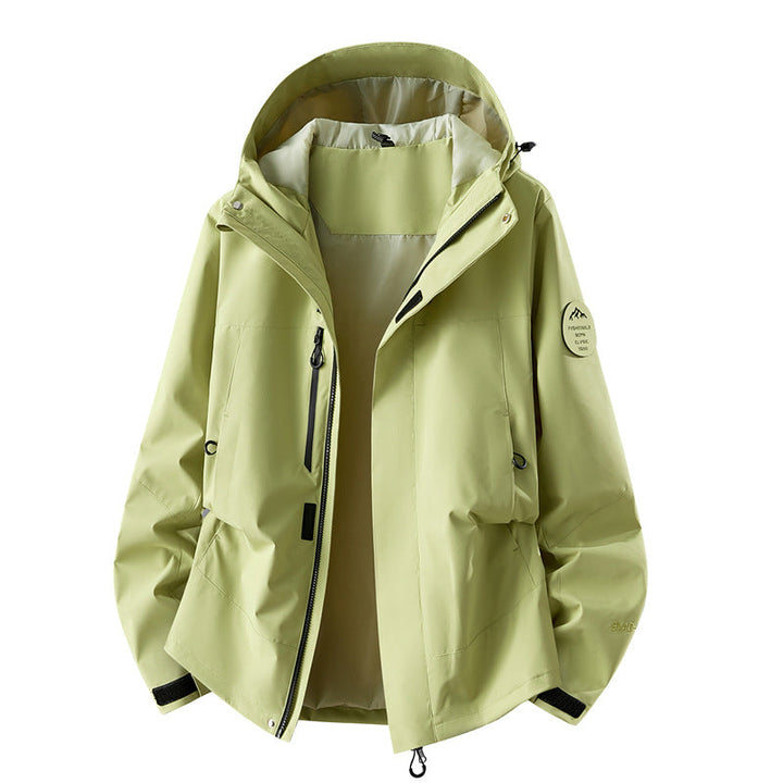 Women's Technical Three-layer Softshell Rain Jacket with Taped Seams and Multifunctional Pockets
