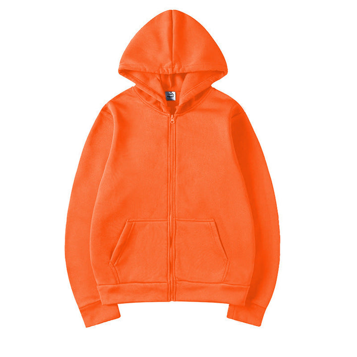 Women's Sporty Hoodie with Full Zip and Pocket