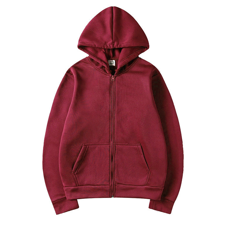 Women's Sporty Hoodie with Full Zip and Pocket