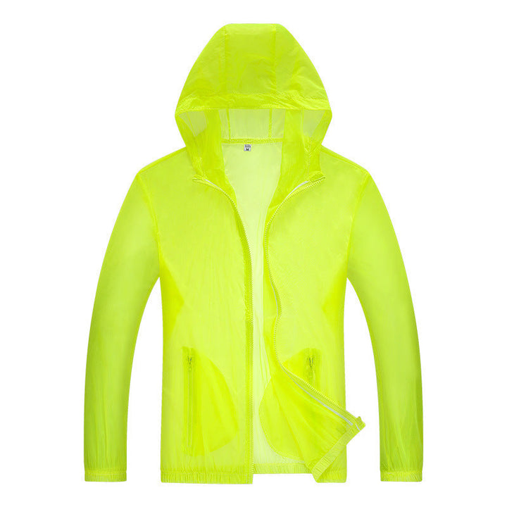Men's Ultralight Rain Jacket with Adjustable Hood Area and Reflective Elements