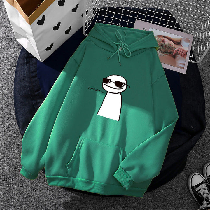 Women's Hoodie with Minimalist Graphic, Loose Oversized Fit and Kangaroo Pocket