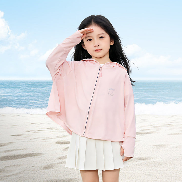 Women's Lightweight UV Protection Hoodie with Integrated Face Mask and Thumb Hole