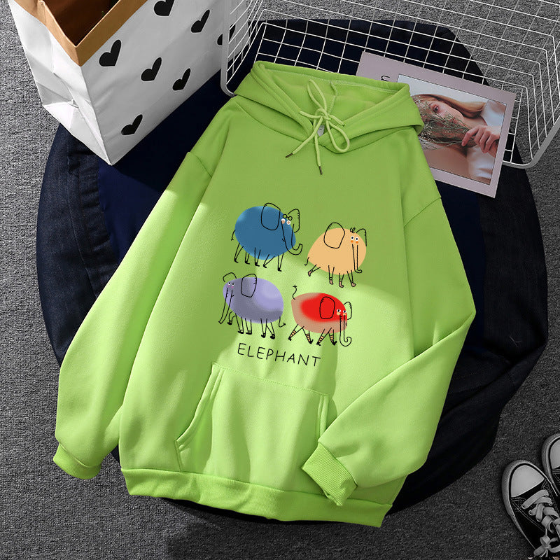 Women's Hoodie with Minimalist Graphic, Loose Oversized Fit and Kangaroo Pocket