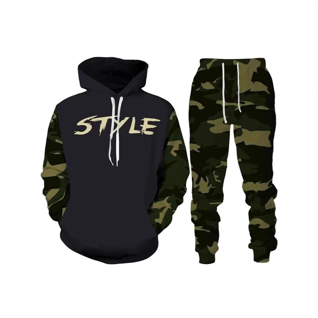 Men's Stylish Hoodie Sweatshirt and Jogging Pants Set